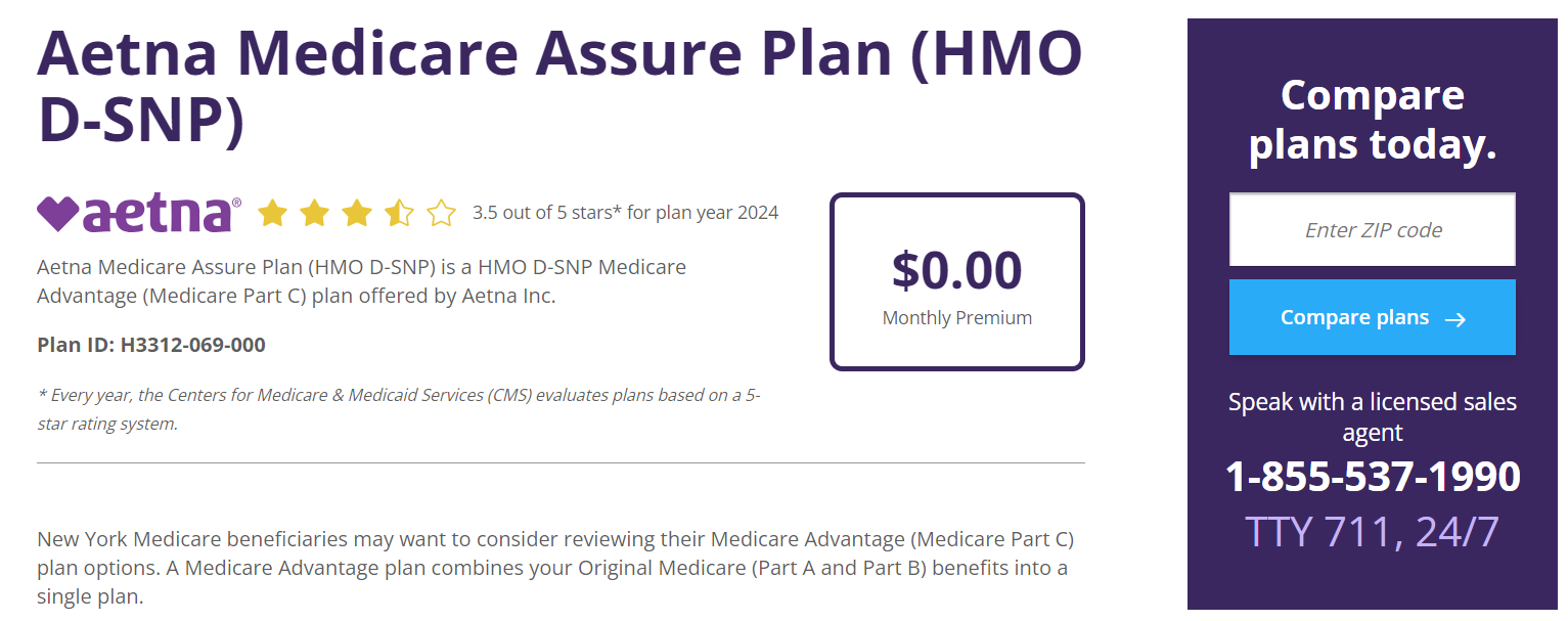 H3312 069 Aetna Medicare Plan